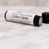 cotton candy lip balm black tube with lid off