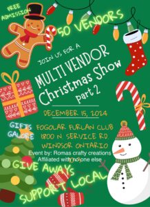 christmas show fogular furlan 1800 north service rd windsor,on 10-3